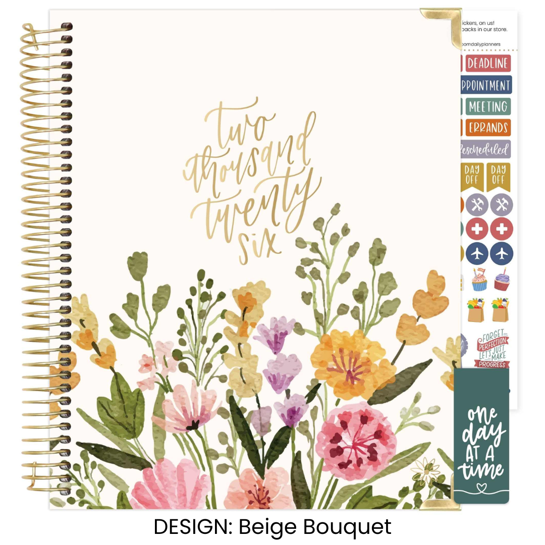 bloom daily planners - Wholesale Planner - 2026 Vision Planner - 7.5"x9" size0