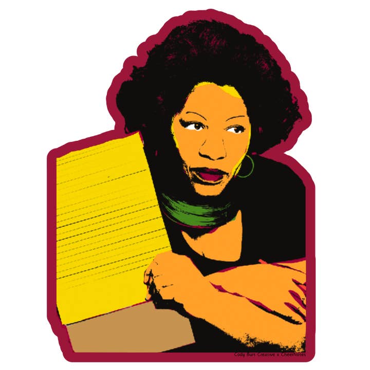 Autocollants Toni Morrison | Icône littéraire noire, Amoureux des livres pour la vente par CheerNotes Greeting Cards & Stationery