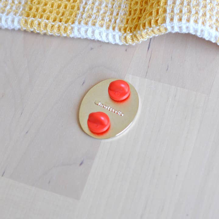 Noristudio - Wholesale Lapel Pin/Button - Knitting Moonch Enamel pin, Fall Theme, Limited Edition1