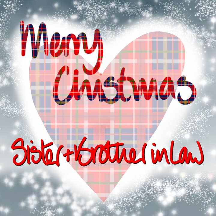 Christmas Card - Sister and Brother in Law for wholesale by F and B Cards