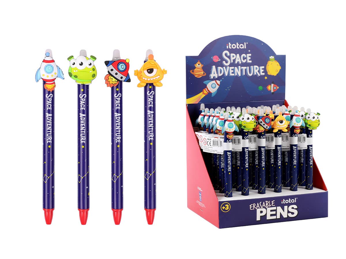 I-Total, I-Drink - Wholesale Pen - Space Adventure Erasable Pen - Display 36 Pcs0