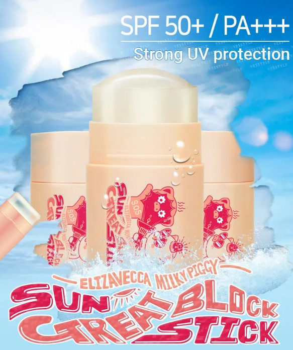 Best Beauty Group - Wholesale Sunscreen - ELIZAVECCA Milky Piggy Sun Great Block Stick SPF 504