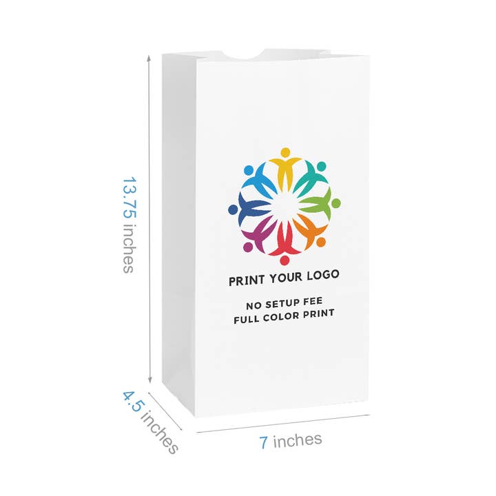 Kis Paper - Wholesale Gift Bag - #12 - 7x 4.5x 13.75 Custom Prescription Bags0