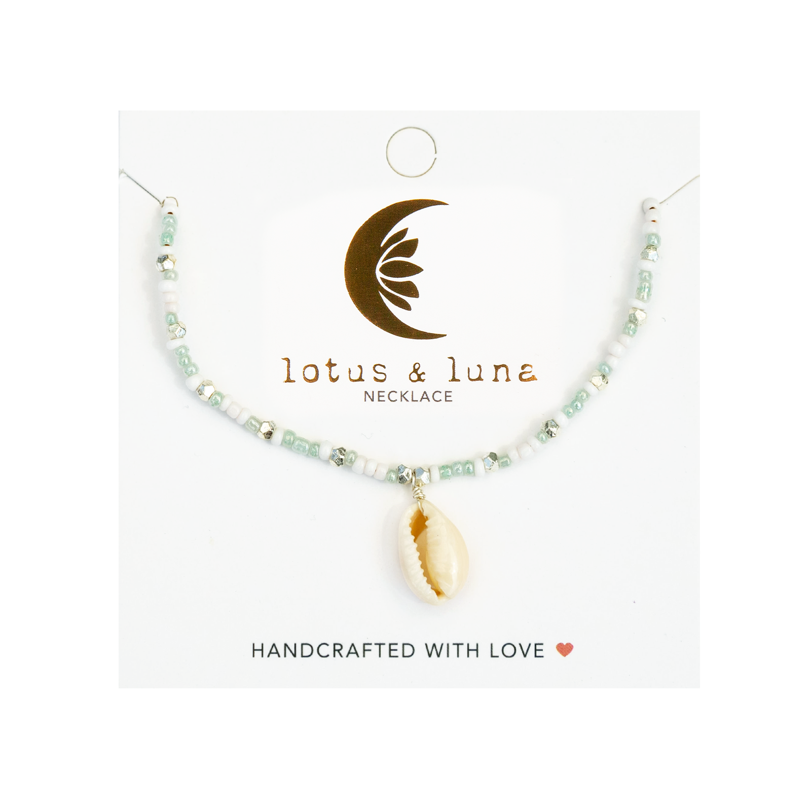 Lotus and Luna - Wholesale Beaded/Pearl Necklace - Mademoishelle Seed Bead Shell Necklace6