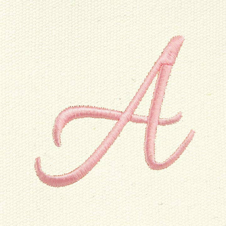 Dalix - Wholesale Tote Bag - Women's - Dalix Striped Beach Bag Tote Bags Satchel Personalized Pink Ballent Letter A - Z