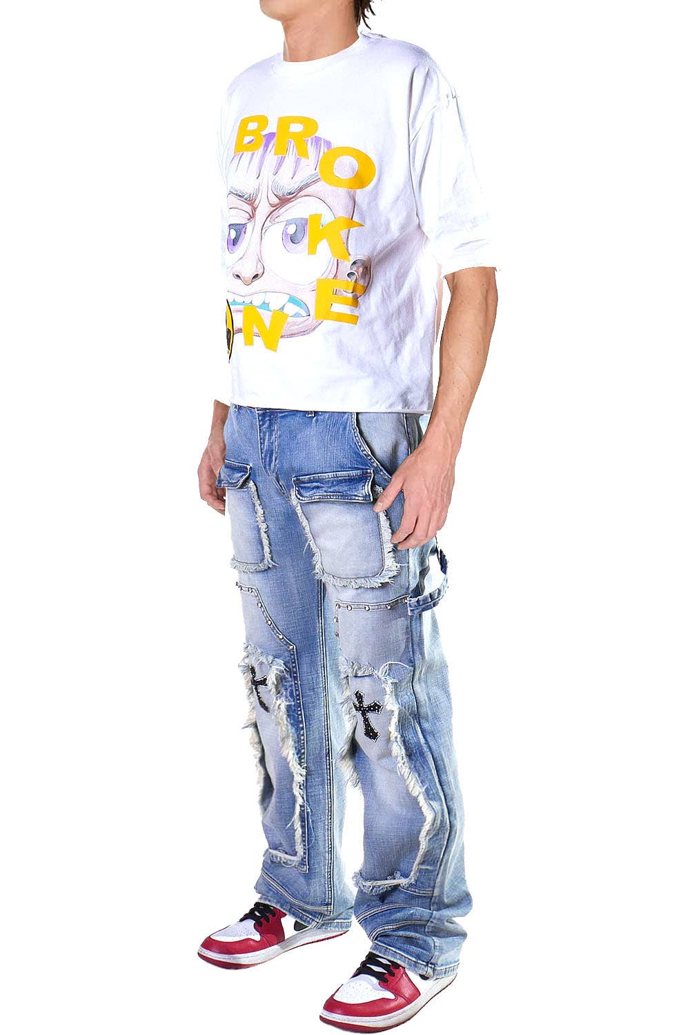 Cooper 9 - Wholesale Jeans - Men's - 507 Cross Wide Cargo Jeans Light Wash7