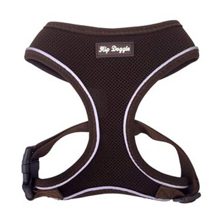 Hip Doggie - Ultra Comfort Harness - Brown for wholesale by Barker's Bowtique