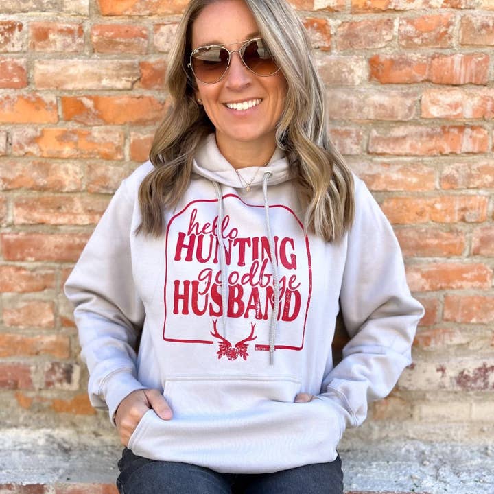 HELLO HUNTING - Hoodie voor wholesale door Lemon Lorraine's LLC