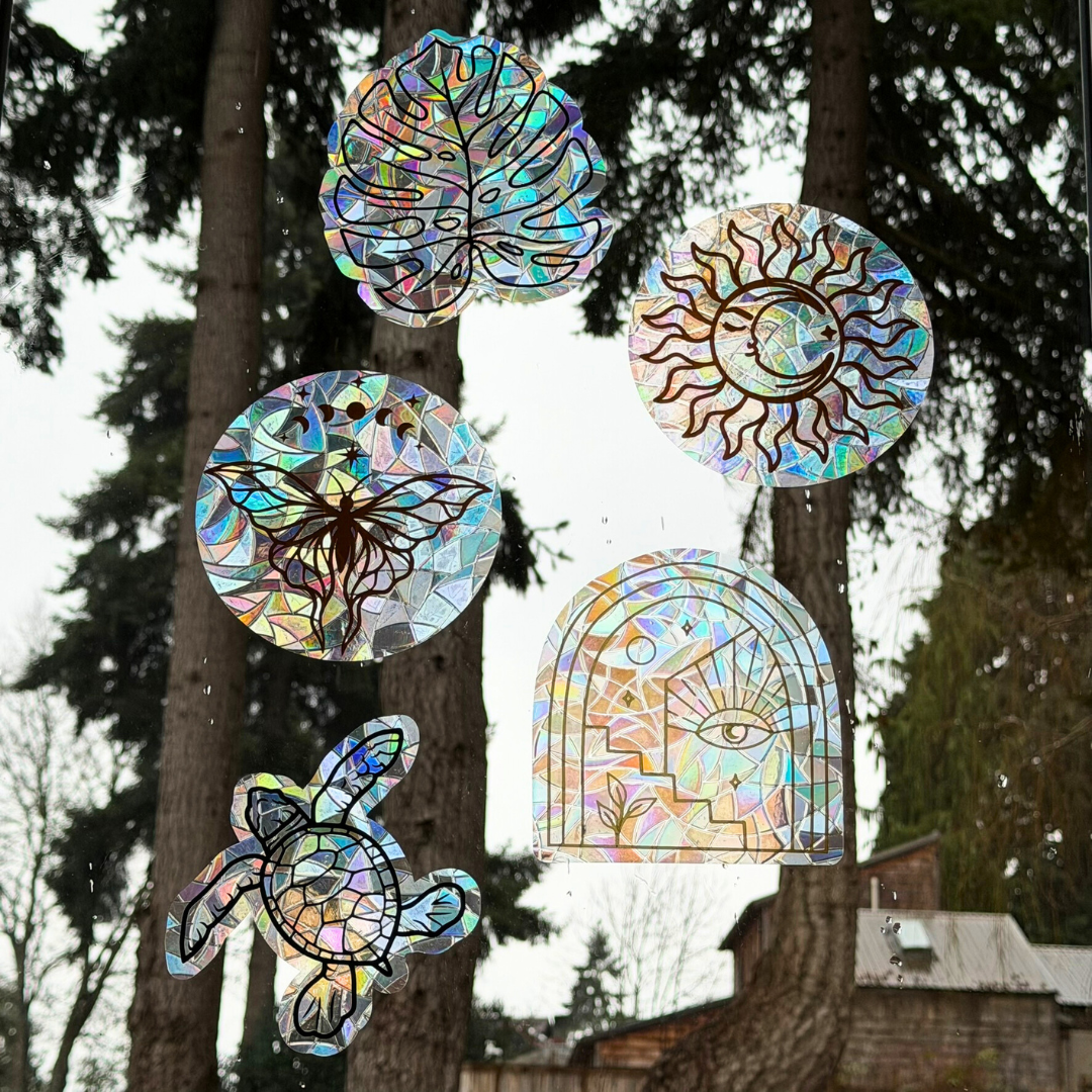 Mindful over Mind Full - Wholesale Suncatcher - Mountain Sunset Suncatcher | Rainbow Maker | Window Cling3