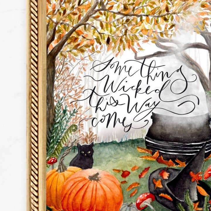 Fox and Wild - Vente Affiche d'art - Imprimé quelque chose de méchant/Shakespeare/ Impression 8 x 103