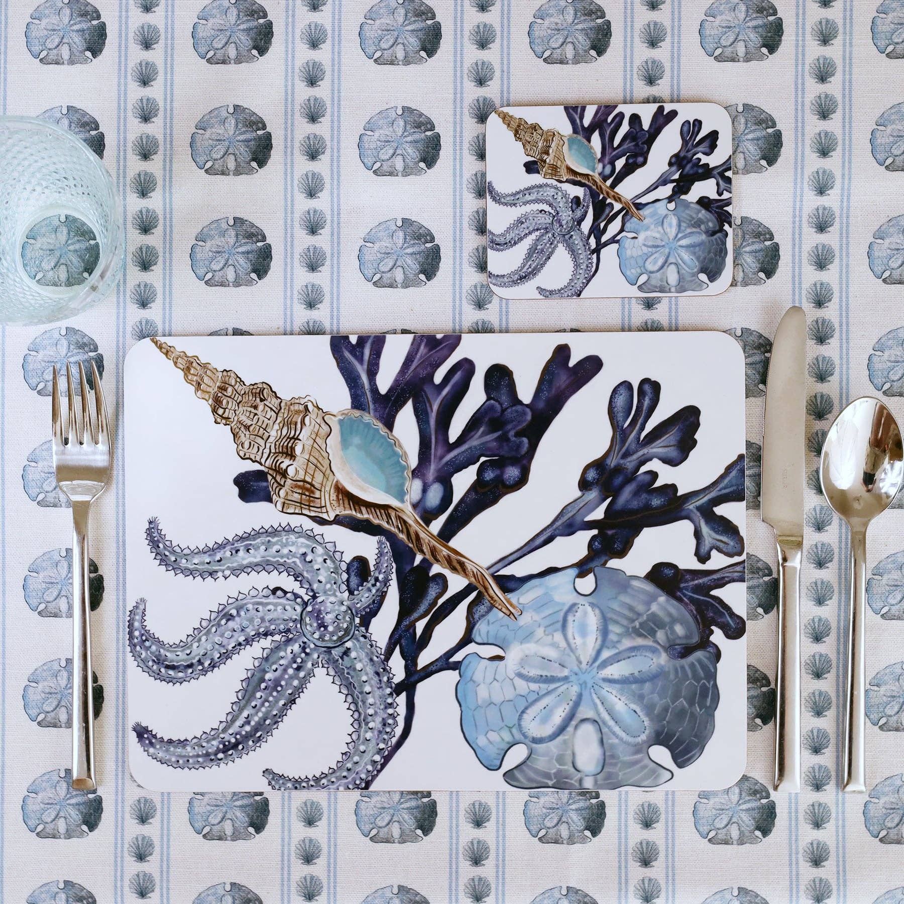 Cream Cornwall – Engroshandel Bordskånere – Beachcomber Bordskånere, sæt med 41