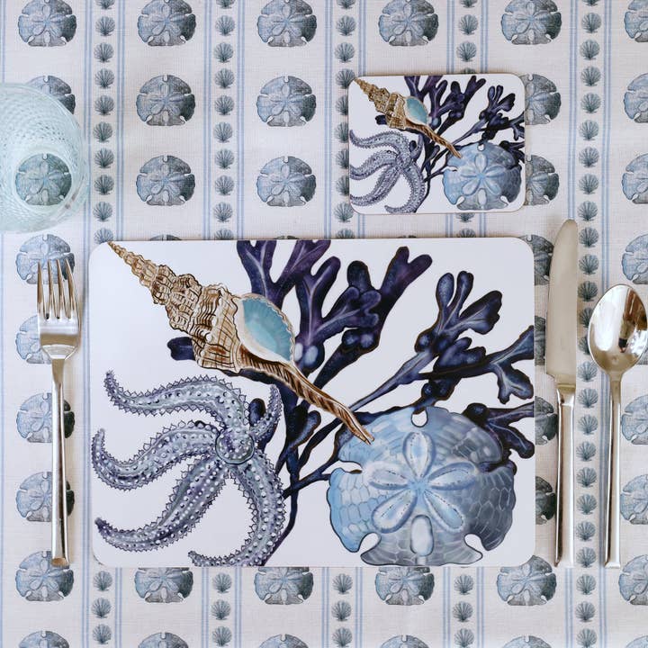 Cream Cornwall – Engroshandel Bordskånere – Beachcomber Bordskånere, sæt med 41