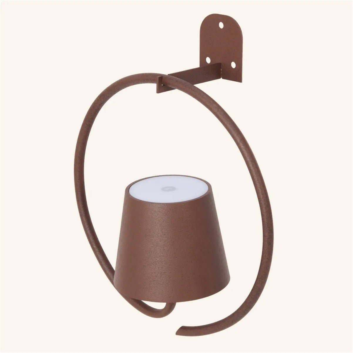 Tavellio - Wholesale Sconce - Cielo Dark Brown Rechargeable Metal Wall Lamp – Cordless, Dimmable, and Stylish7