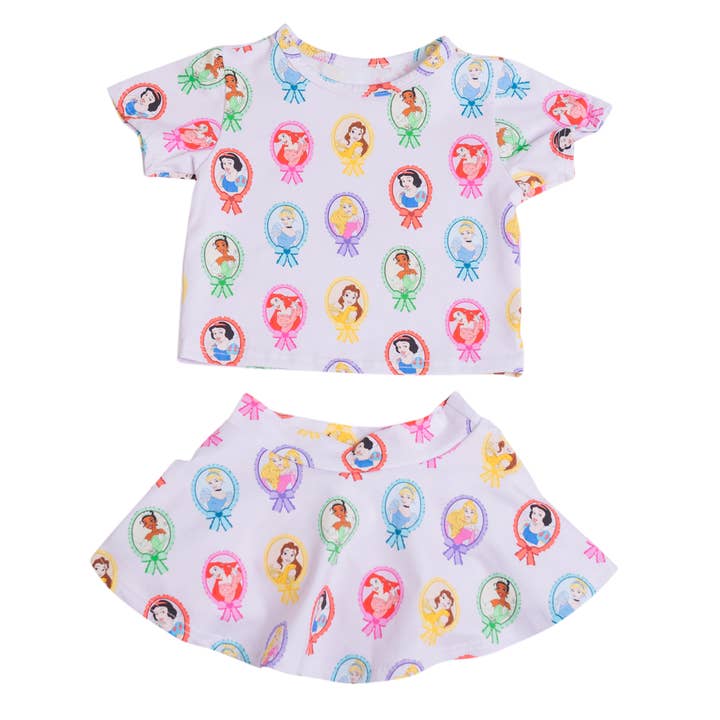 Ensemble jupe et t-shirt, Princesses pour la vente par Beba and Buba