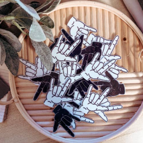 I Love You ASL Sticker for wholesale by Love Everyone Creations