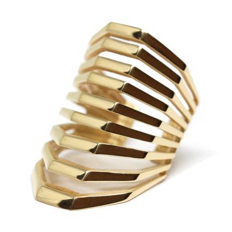 Bague Spanish Steps en argent doré pour la vente par Co.ro Jewels