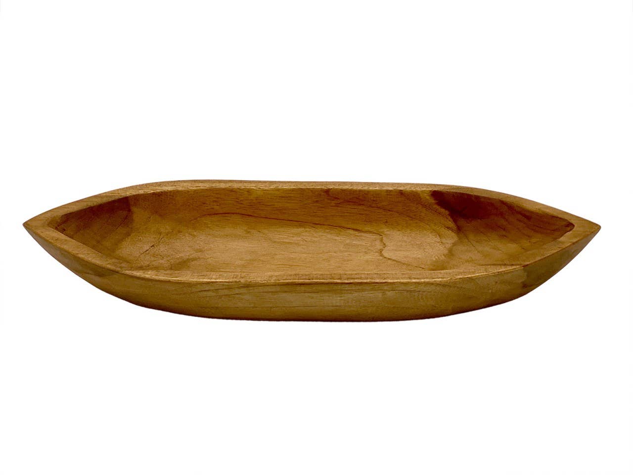 Voglrieder - Wholesale Decorative Plate/Dish/Bowl - Unique teak bowl 45X13Cm boat-shaped  2