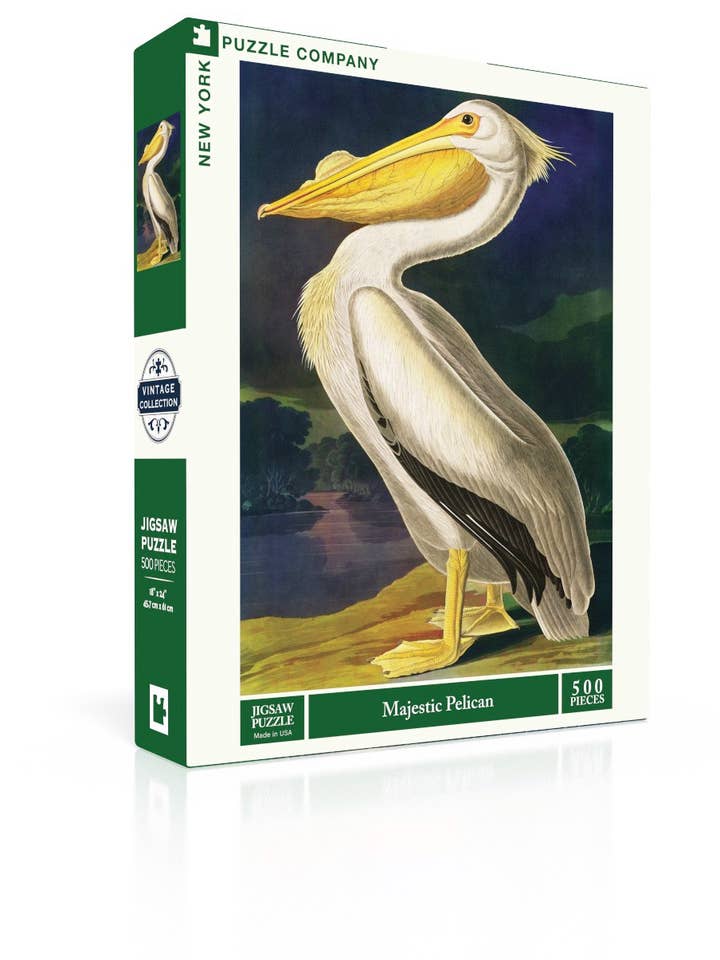 Majestic Pelican - 500 Piece Jigsaw Puzzle for wholesale by New York Puzzle Company