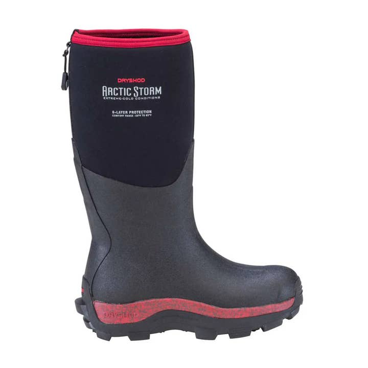 Dryshod Women's Arctic Storm High Black/Cranberry for wholesale by Uncle Mike's Outdoors and More!