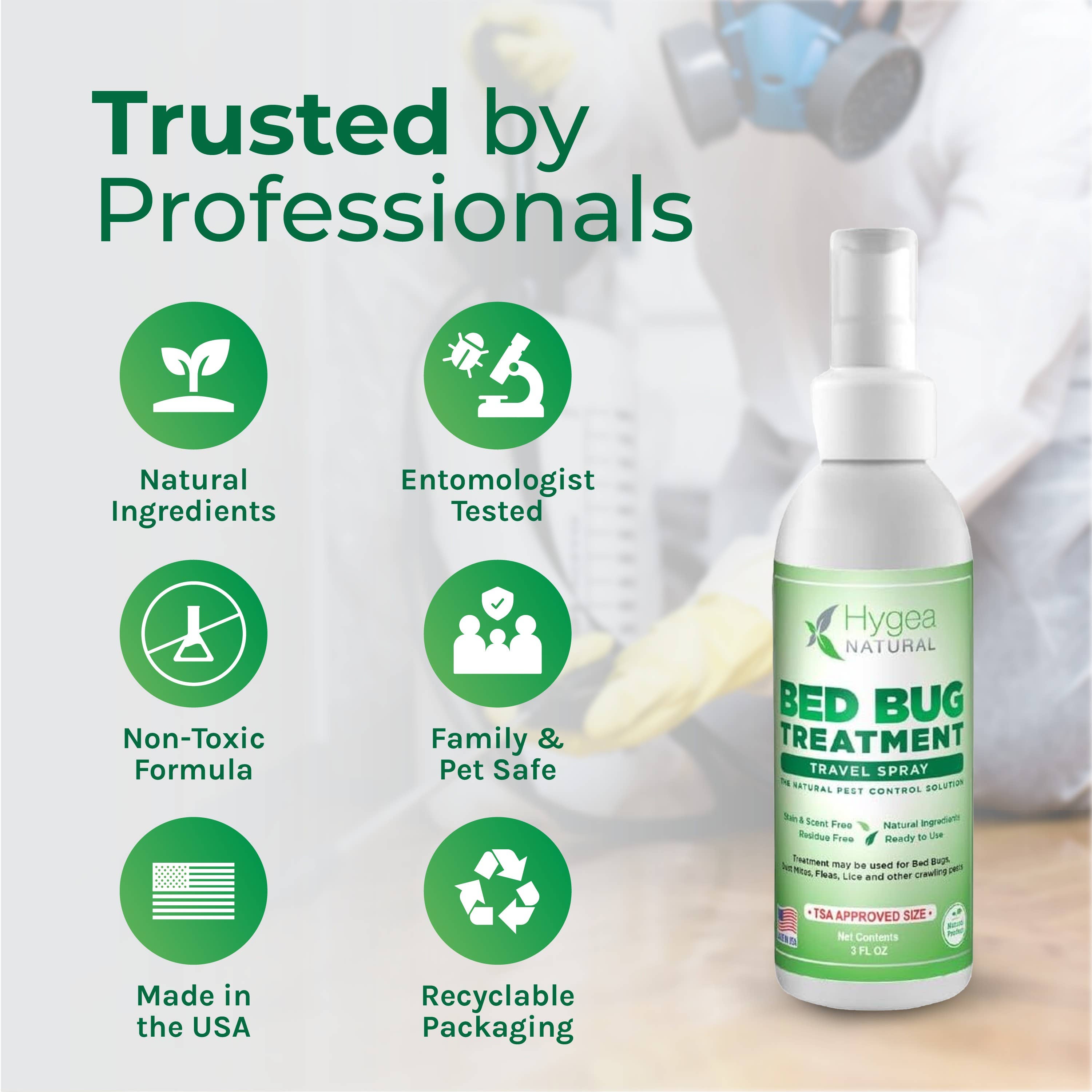 Hygea Natural - Wholesale Insect Repellent - Bed Bug Travel Spray by Hygea Natural - TSA Approved size4