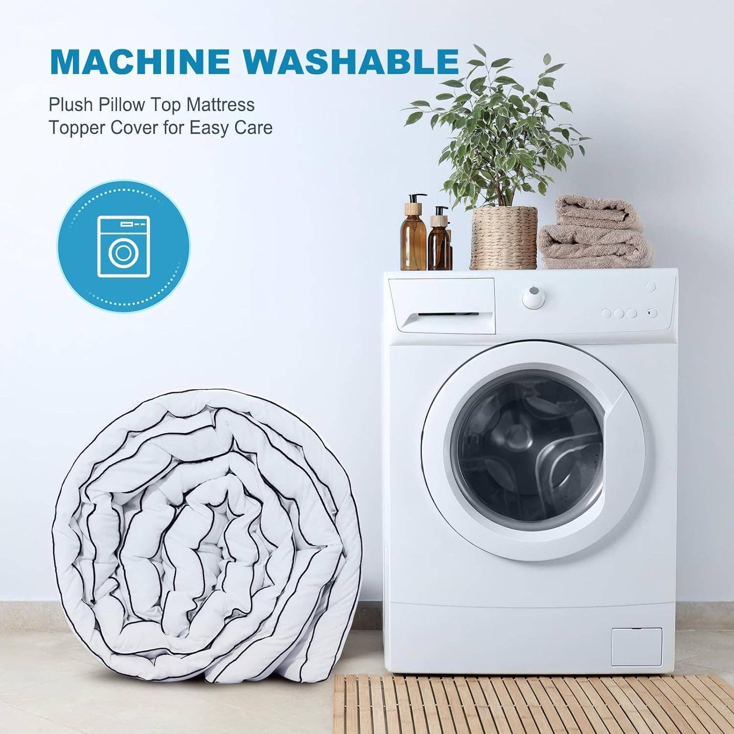 ShipItFurniture - Wholesale Mattress Pad/Protector - Queen Size Cooling Gel Memory Foam Mattress Topper6