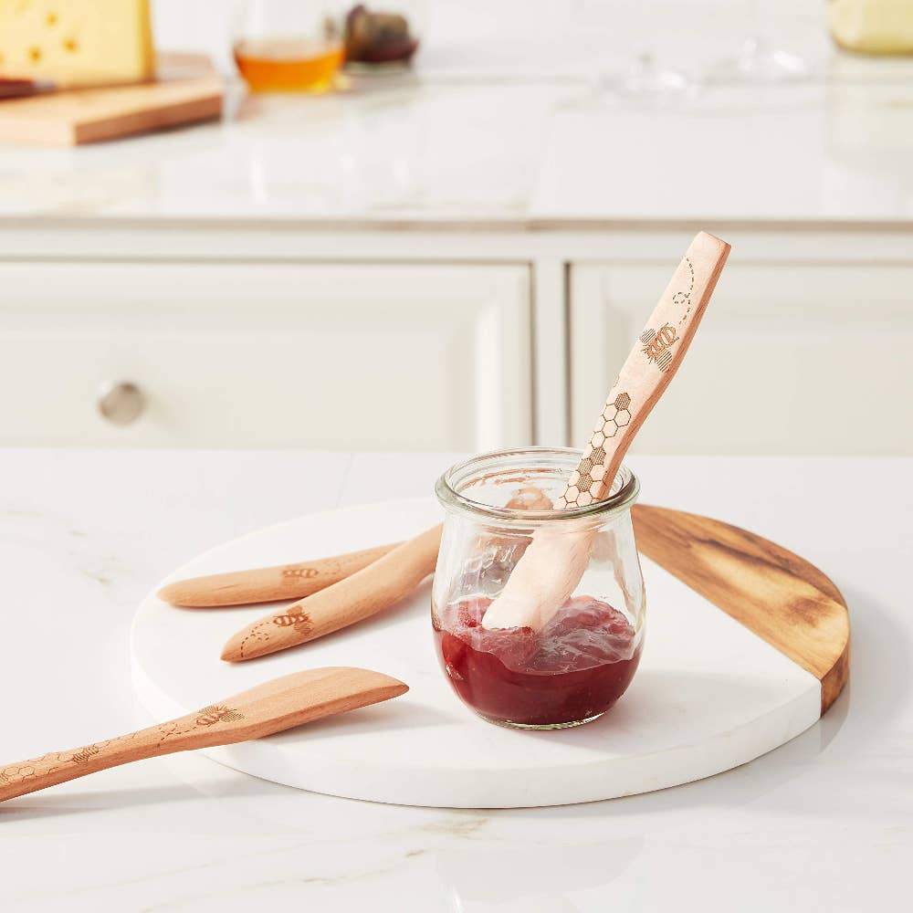 TALISMAN DESIGNS – Faca para queijo por atacado – Conjunto Espalhadores de Abelhas2