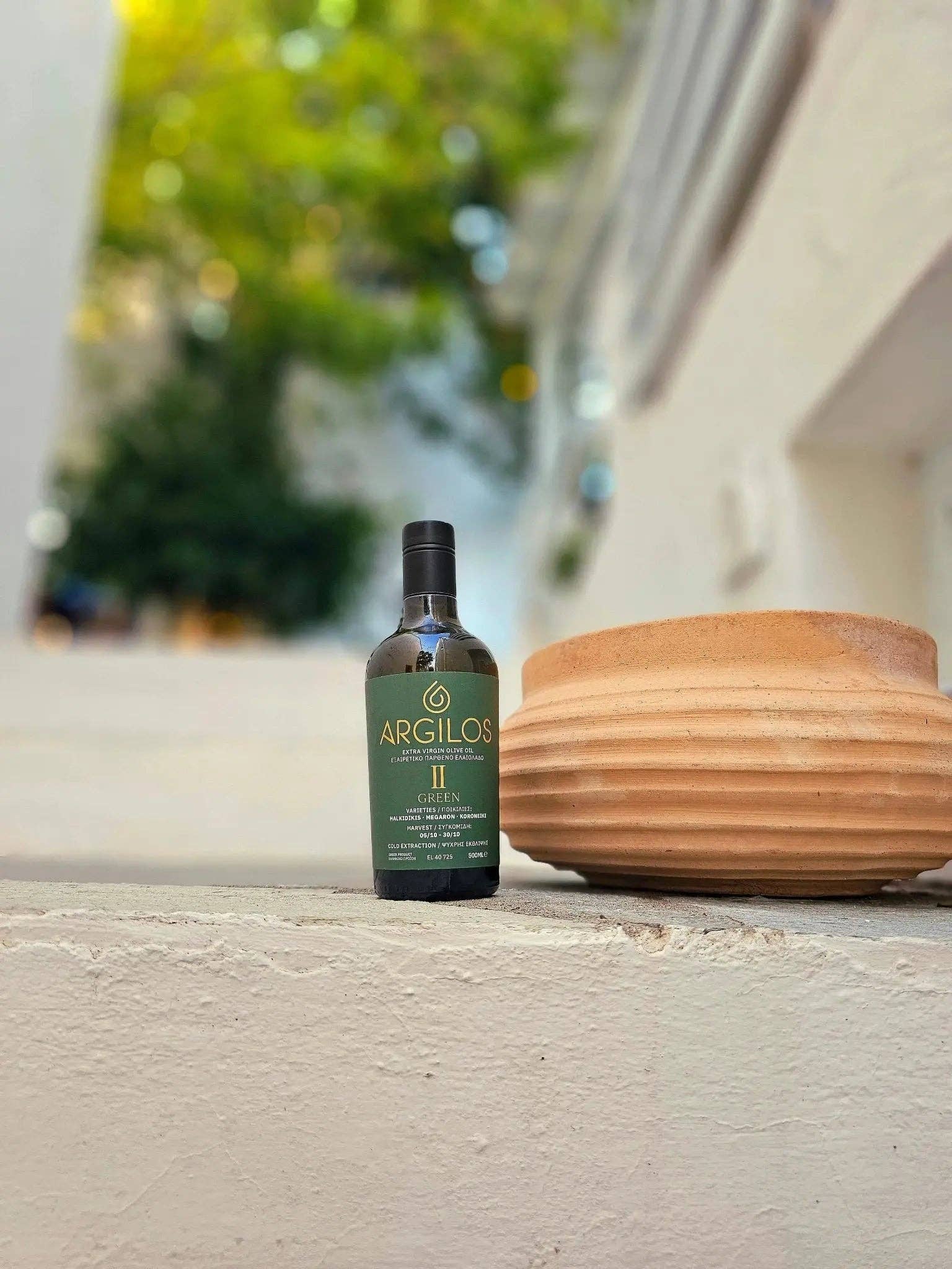 ARGILOS - Wholesale Olive Oil - ARGILOS II GREEN Greek Extra Virgin Olive Oil (500ml)9