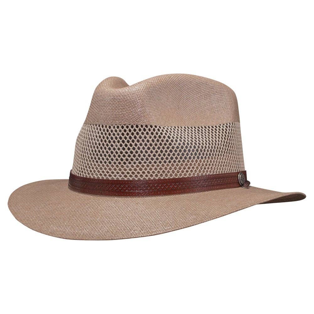 American Hat Makers – wholesale Stråhatt – Unisex – Safari ventilerad stråfedorahatt - Stil Milan5