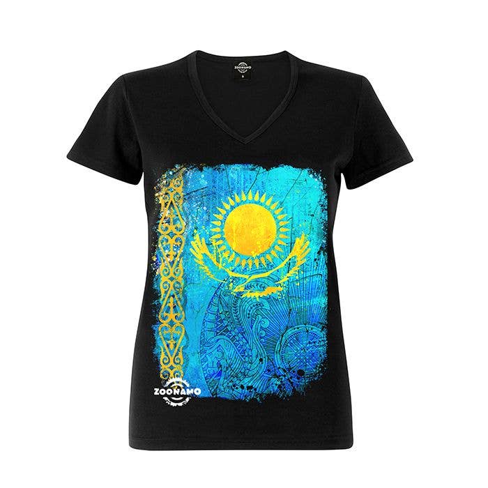 Camicia donna Kazakistan classica per la vendita all'ingrosso da parte di ZOONAMO