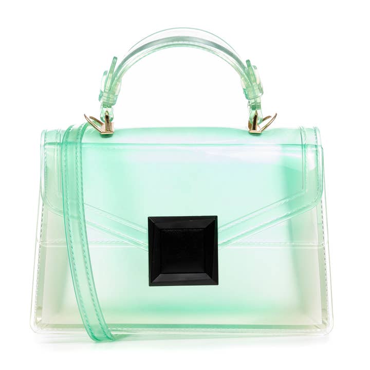 Zapponeta borsa tote mini, PVC trasparente sfumato. per la vendita all'ingrosso da parte di FIRENZE ARTEGIANI