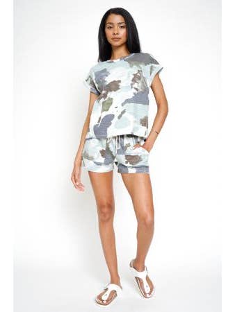 Mystree - Wholesale T-Shirt - Women's - 19132 Camo Print Top9