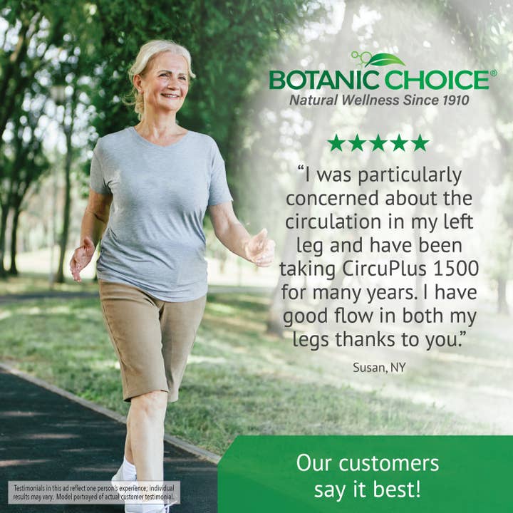 Botanic Choice - Wholesale Voedingssupplement/vitamine - Botanic Choice CircuPlus 1500® - 90 plantaardige capsules5
