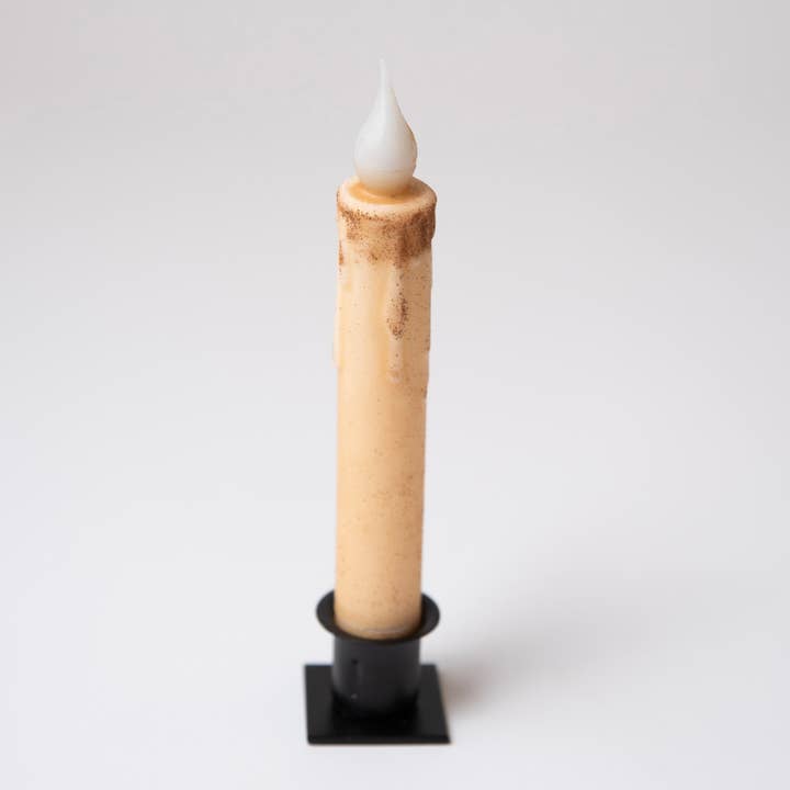 LMS Wholesale - Wholesale Flameless Candle - Cream Battery Operated LED Timer Taper Candle