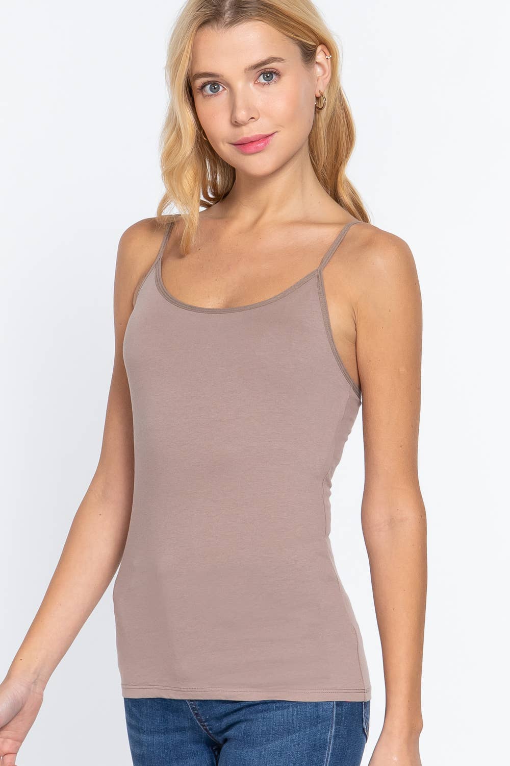 42POPS - Wholesale Camisole - Women's - ",.._ Basic cami slim fit w/ shelf bra15