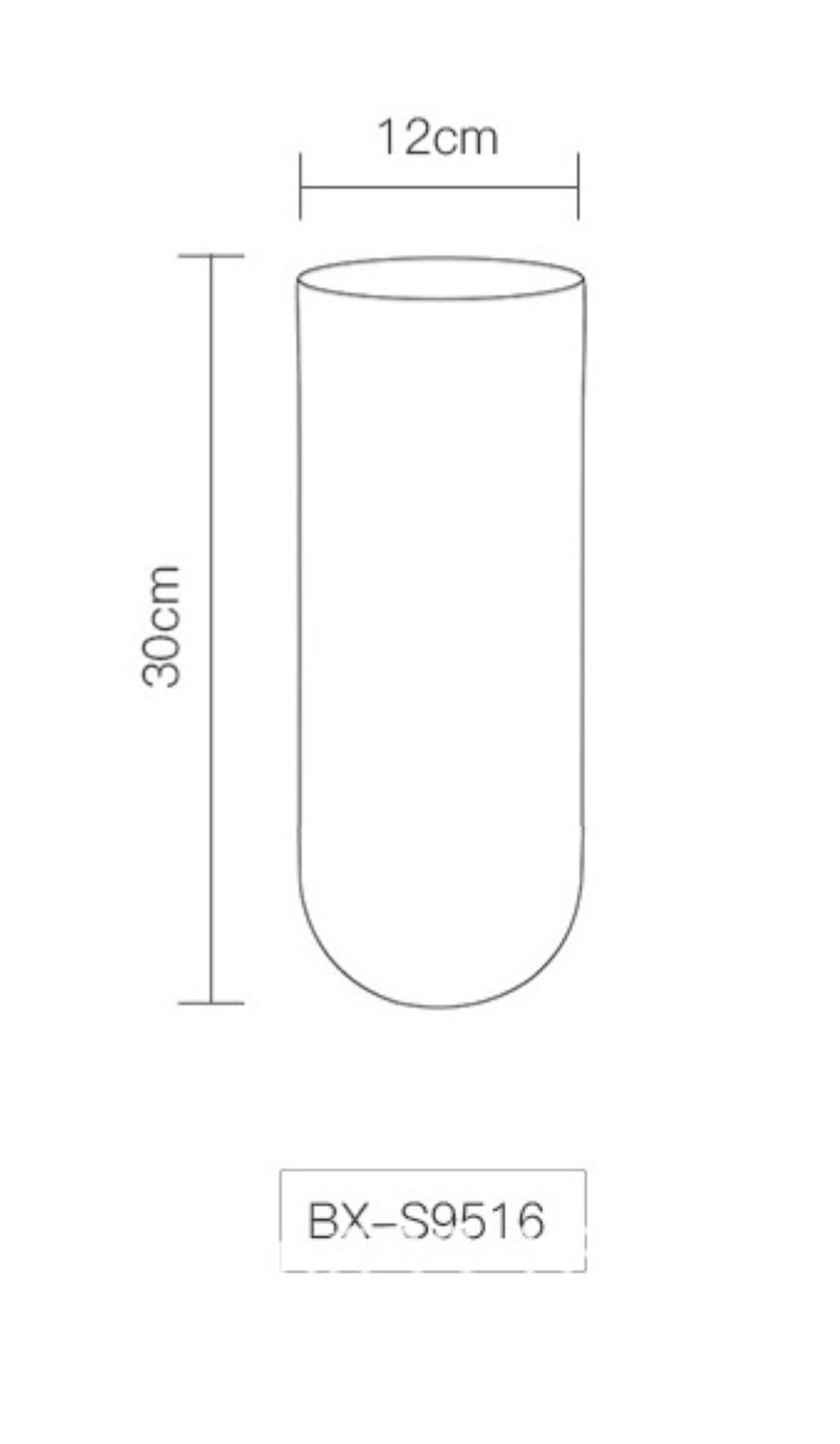 Noah Decoration – wholesale Vas – Gradientglasvas med issprickor, cylindrisk form6