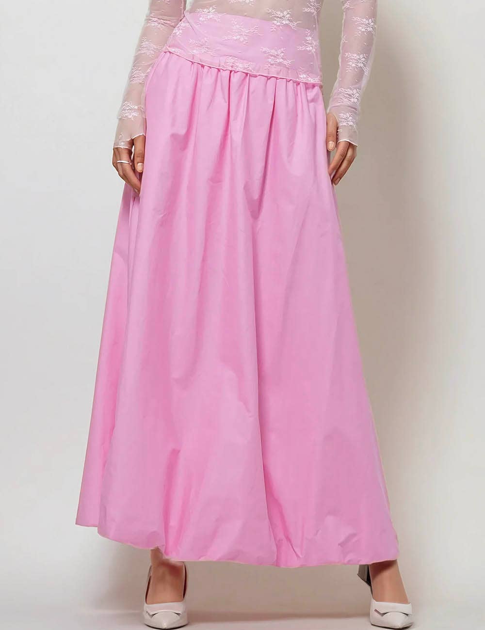 Sweetkama – Großhandel Rock – Damen – Einfarbiger Damenrock mit weitem Bund SKS5100