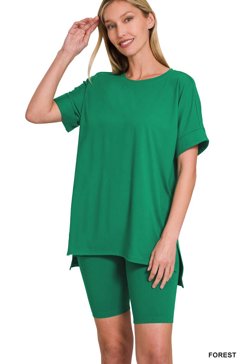 42POPS – wholesale Mjukisset – Dam – .Mikrofibertopp & Bikershorts 2-delat set43