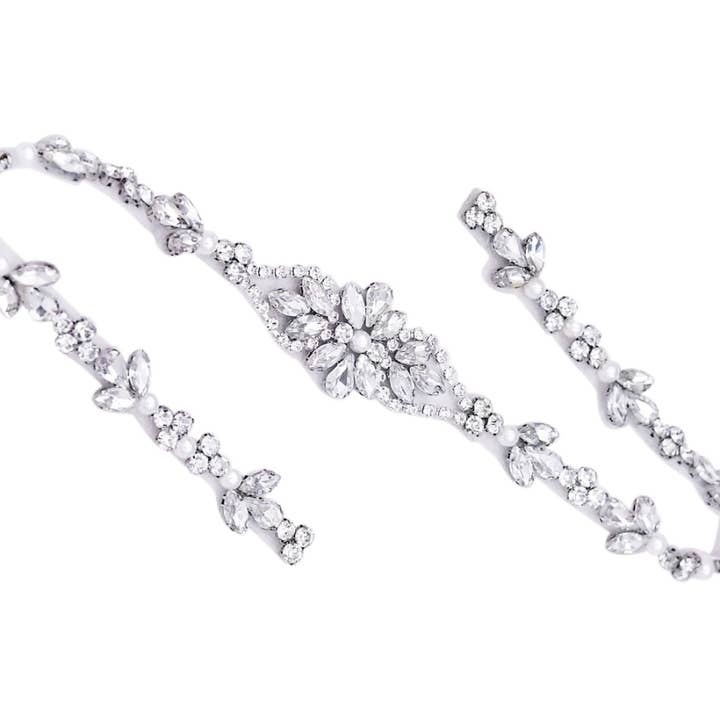 Athena Bridal Jewellery - Venta al por mayor Cinturón - Mujer - CINTURÓN DE NOVIA DE CRISTAL DELICADO - BELT404