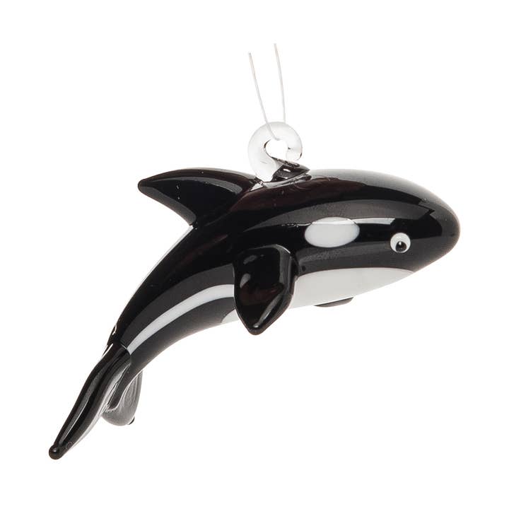 Beachcombers - Wholesale Ornament - Christmas Orca Killer Whale Glass Ornament0