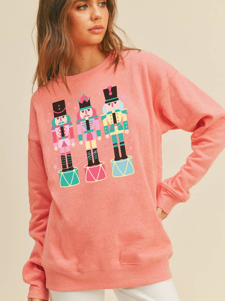 The Nutcracker Long Sleeve Sweatshirt for wholesale by Honestee