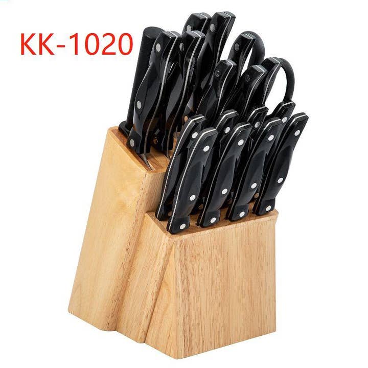 Royal Swiss - Wholesale Knife Set - Light Wood Knife Block0