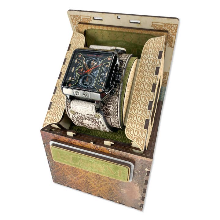 KING OF LEON VI-MENS HAND MADE-FULL GRAIN LEATHER-WATCH for wholesale by TODD BLOOM