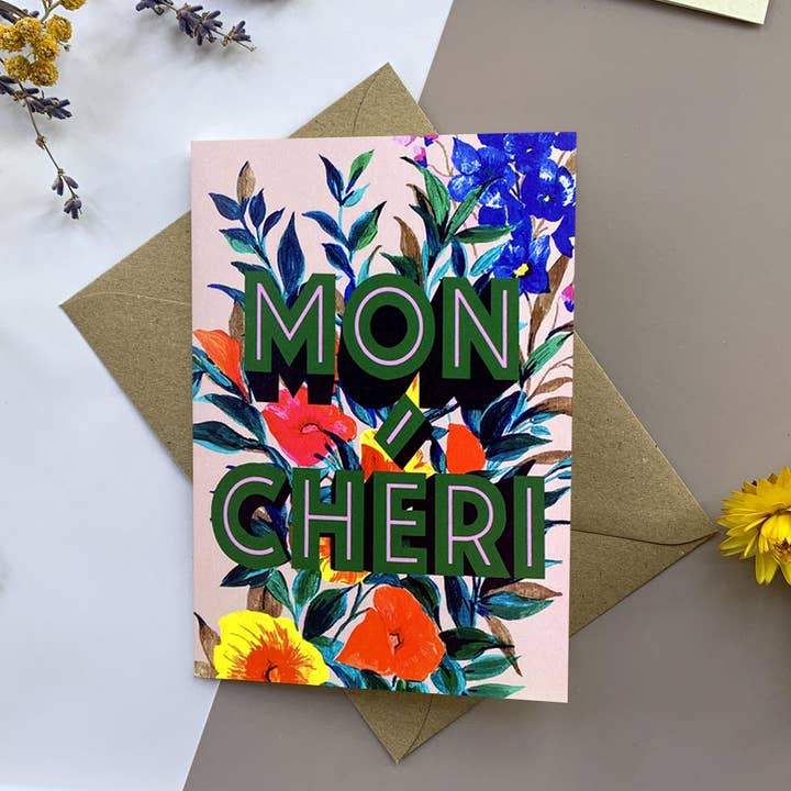 Tarjeta de amor de Mon Cheri para venta al por mayor de Max Made Me