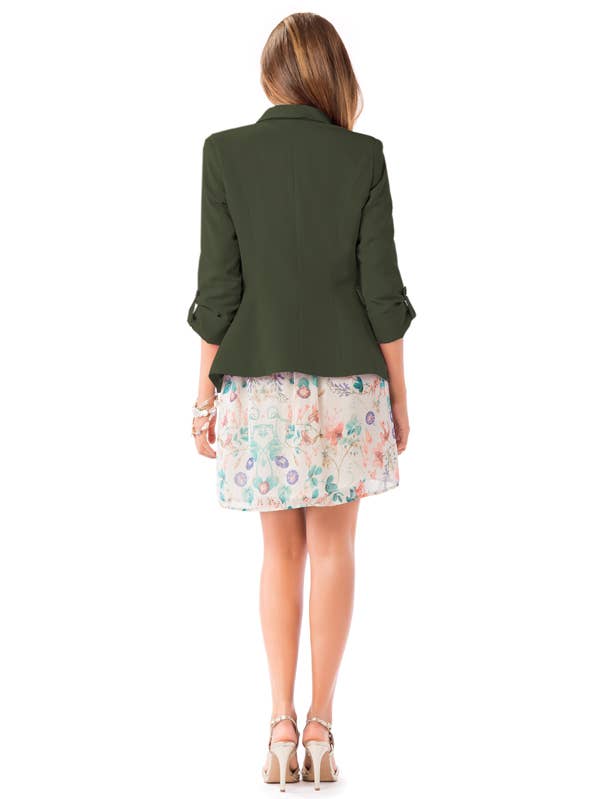 Blazer i bistretchig kvalitet med vända manschetter för wholesale av ZUMBI Fashion Store