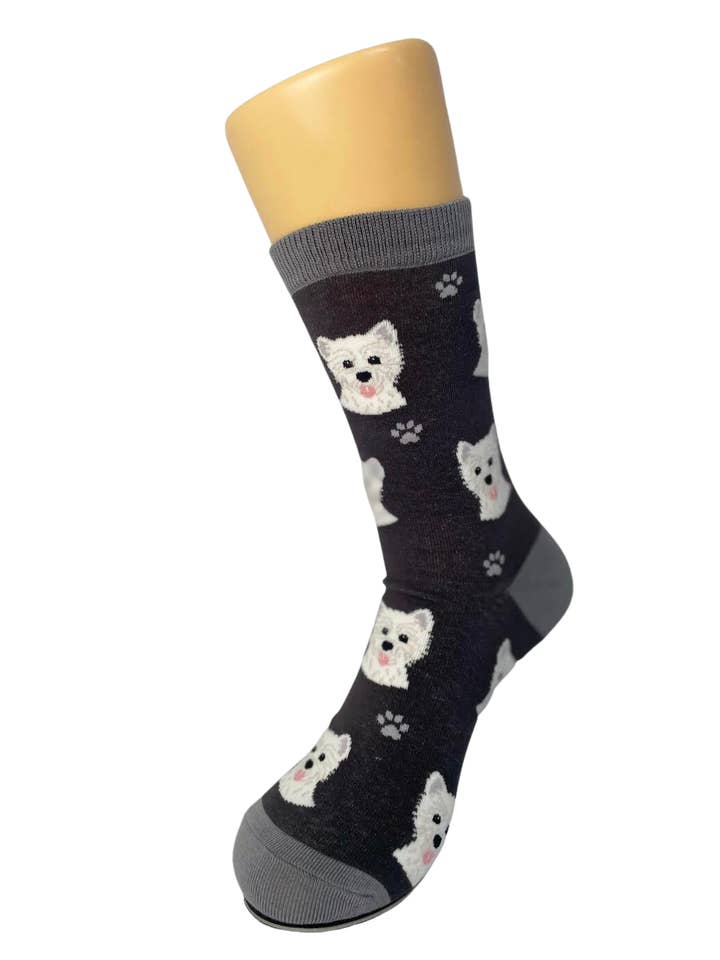E&S Pets - Vendita all'ingrosso Calzini - Unisex - Calzini Westie - Calzini Divertenti con Motivo Cane - Unisex