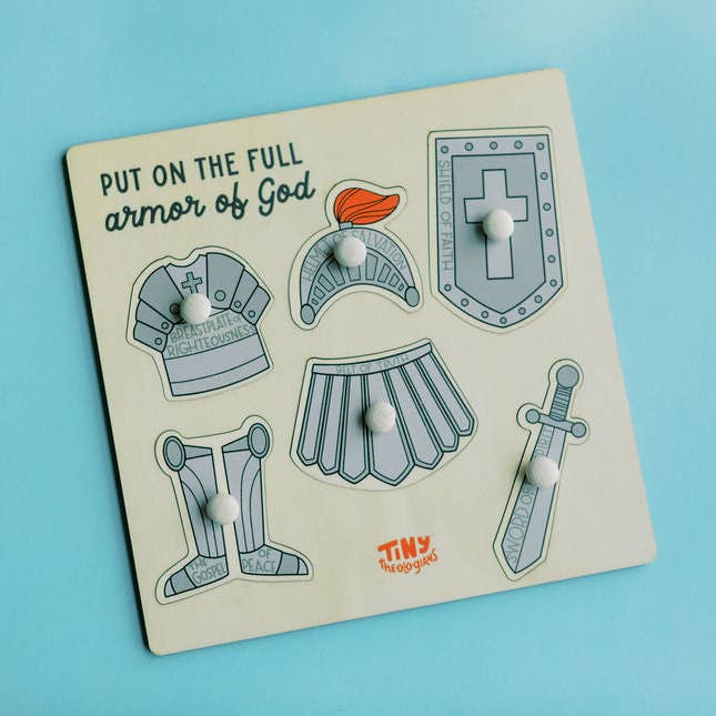 Armor of God Wood Puzzle with Scripture and other Purchase Wholesale puzzles for children. Free Returns & Net 60 Terms on Faire trending on Faire.
