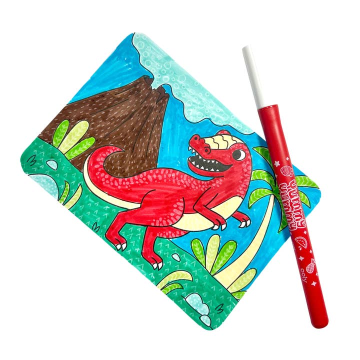 OOLY - Wholesale Coloring Book - Kids & Baby - Undercover Art Hidden Pattern Coloring Activity-Dino Tales