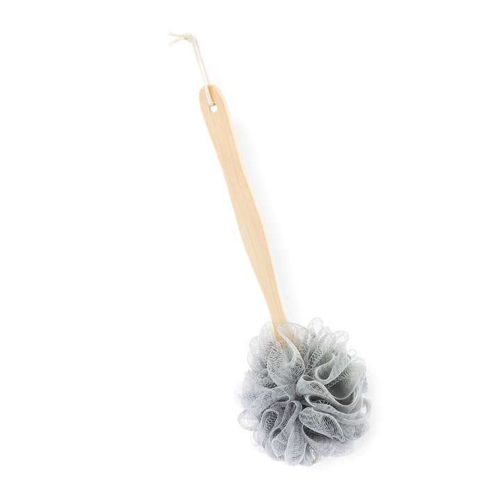 PE/Wd. Shower Pouf Brush - Black for wholesale by Astral