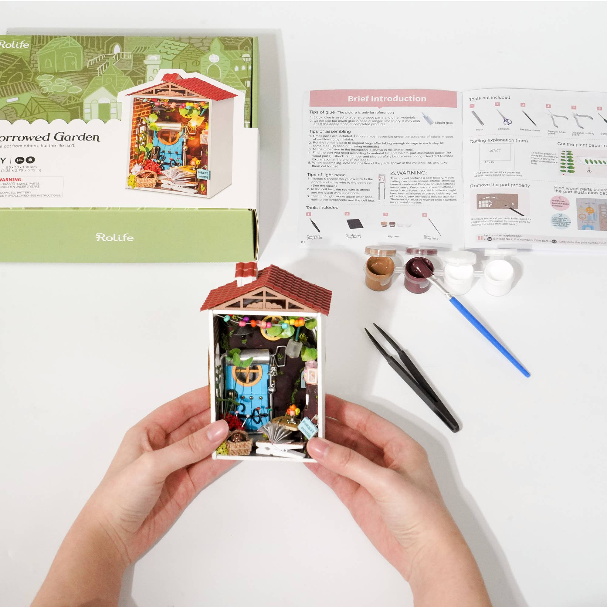 Hands Craft - Wholesale DIY Craft Kit - DIY Miniature House Kit: Borrowed Garden1