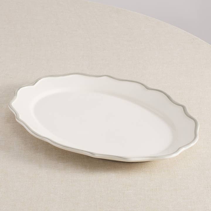 Maison Madison Home - Wholesale Platter - Sylvia Hand-Painted Oval Platter 15,5''2